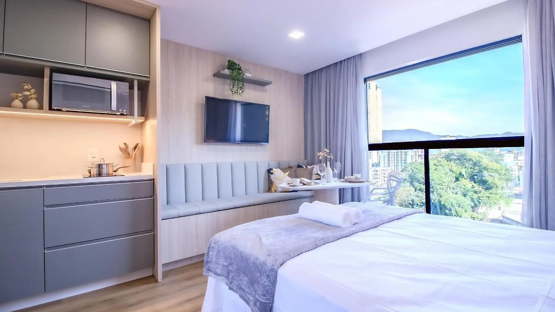 Loft Novo Todo Mobiliado Com Wifi Piscina E Proximo A Oktober Lejlighed Blumenau